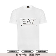 阿瑪尼（ARMANI）奢侈品男裝 男短袖t恤圓領(lǐng)時(shí)尚字母EA7短袖百搭 節日禮物 11152 白色 L