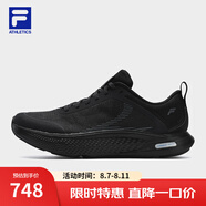 FILA官方男鞋NUVOLE JOG路跑鞋2025夏新款柔云健步鞋運(yùn)動鞋 駿馬黑-BB 40