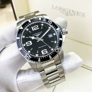 【二手99新】浪琴LONGINES康卡斯全自動(dòng)手表男士機(jī)械石英腕表300M潛航夜光瑞士品牌十大鐘表 【44機(jī)械黑盤】L3.841.4.56.6