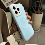 古得摩林適用蘋(píng)果16Promax手機保護殼果凍液態(tài)矽膠帶磁吸充電iphone15Prom 精孔果凍液態(tài)（磁吸）-色 iPhone14