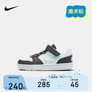 NIKE 耐克童鞋男女童休閑板鞋COURT BOROUGH魔術(shù)貼運動(dòng)鞋小童