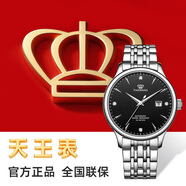 天王（TIAN WANG）手表男  生日禮物昆侖系列鋼帶機械男表黑色GS5876S.D.S.B