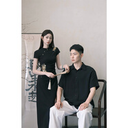 EIA新中式國(guó)風(fēng)EIA一堯【度華年】旗袍連衣裙女夏氣質(zhì)款刺繡長(zhǎng)裙 小個(gè)子旗袍連衣裙 微中彈 M
