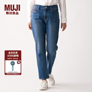 無印良品 MUJI 女式 橫豎彈力牛仔 男友褲 BEA01A0S 藍色 24inch