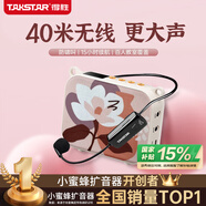 得勝（TAKSTAR）E30W 無線小蜜蜂擴(kuò)音器教師專用導(dǎo)游喇叭腰掛便攜式國(guó)風(fēng)藍(lán)牙小音箱喊話器無線講課麥克風(fēng) 柔月白