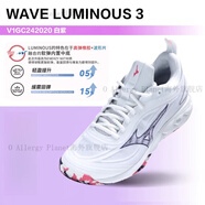 美津濃（MIZUNO）美津濃排球鞋男女球鞋高彈緩震球鞋LUMINOUS/DIMENSION LUMINOUS白紫 36 36.5 鞋內(nèi)長230MM