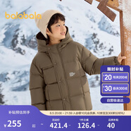 巴拉巴拉童裝兒童羽絨服2024新男童外套女童冬季連帽大童小童208424107246