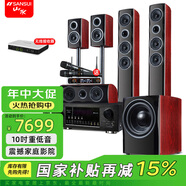 山水（SANSUI） 家庭環(huán)繞影院 5.1聲道音響組合套裝 7.1聲道電視藍(lán)牙音箱 家用客廳支持無損解碼 立體音效家庭K歌 F8尊享版【高配無線功放10A】