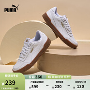 彪馬（PUMA）官方 男女同款情侶輕便經(jīng)典簡約休閑百搭潮流板鞋 CARACAL 369863 白-金色-06 38