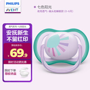 新安怡（AVENT）飛利浦新安怡 安撫奶嘴新生嬰兒寶寶哄睡防脹氣進(jìn)口硅膠0-3-6個(gè)月