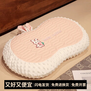 派客思冰豆豆肚皮枕頭枕芯記憶棉助睡兒童宿舍中小學(xué)生整頭單人 可拆洗 單只 兔子（一面豆豆絨，一面冰絲） 55*35*9厘米[記憶棉內(nèi)膽]