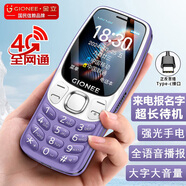 金立（Gionee）老年人手機(jī)4G全網(wǎng)通 超長待機(jī)老年機(jī) 大字大聲大按鍵大屏學(xué)生備用功能機(jī)雙卡雙待G320 紫色