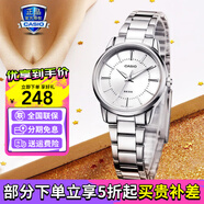 卡西歐（CASIO）男表商務(wù)休閑簡約指針防水鋼帶表男士手表送男友禮物 MTP-1303D-7AVPF