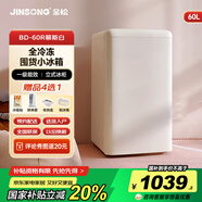 金松BD-60R 復(fù)古全冷凍單門小冰箱母乳嬰兒儲(chǔ)奶化妝品冰箱 迷你小型家用冰箱 全冷凍電冰箱 慕斯白60L