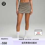 lululemon丨Pace Rival 女士運(yùn)動(dòng)中腰短裙 速干 芯吸 LW8A78R 卡其棕 3XS /0