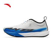 安踏（ANTA）塑膠先鋒SPEED丨男跑鞋2025春季新款輕便透氣運動(dòng)鞋防滑耐磨男鞋 象牙白/中藍/基礎黑-1 45 (280mm)