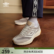茵寶（Umbro）漫游鞋R708復(fù)古跑鞋Vibram鞋底運(yùn)動(dòng)鞋男鞋休閑鞋女鞋 經(jīng)典灰（男女同款） 40