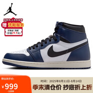 耐克NIKE緩震籃球鞋男喬丹AJ1 JORDAN1運動(dòng)鞋 DZ5485-401藏藍/白44.5