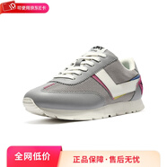 波尼（PONY） 女款復(fù)古慢跑鞋街機(jī)時尚運(yùn)動拼接透氣跑步休閑13W1SO02 灰色/白色 39