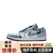 耐克（NIKE）AIRJORDAN1LOWAJ1水洗丹寧牛仔扎染 cz8455-100 42.5