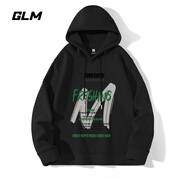 GLM美式復(fù)古連帽衛(wèi)衣男秋季男裝長(zhǎng)袖休閑男士套頭上衣外套