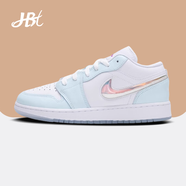 耐克（NIKE）【潮】Air Jordan aj1 Low女鞋板鞋低幫透氣休閑運(yùn)動(dòng)耐磨籃球鞋 HJ3481-491（冰川藍(lán)） gs 款 37.5