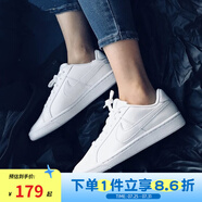 耐克Nike耐克鞋女鞋 休閑COURT粉勾小白鞋低幫運動板鞋AO2810 白色833535-102 36.5