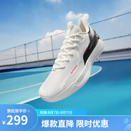 361°361度丁威迪籃球鞋【goey】運(yùn)動(dòng)男鞋春夏季新款網(wǎng)面透氣緩震籃球 羽毛白/曜石黑 40