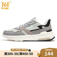 361度男鞋運動(dòng)鞋夏季新款休閑老爹鞋跑步鞋 鋅鐵灰/光子灰 42