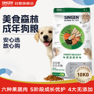 信元發(fā)育寶（SINGEN）美食森林全價成犬專用糧10kg中大型犬邊牧哈士奇通用型狗糧DD23