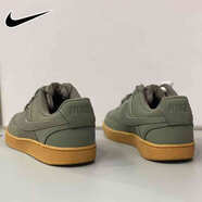 耐克（NIKE）低幫運動(dòng)鞋男鞋子 皮面空軍一號板鞋耐磨防滑休閑鞋ins潮鞋滑板鞋 CD5463-300/淺褐/墨綠色 40 【建議腳長(cháng)25厘米】