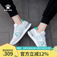 KELME/卡爾美運動(dòng)鞋男跑鞋春夏新款透氣男鞋復古情侶休閑鞋XX60015005 白/綠 40