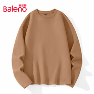 班尼路（Baleno）t恤男秋冬季保暖長(cháng)袖打底衫內搭圓領(lǐng)加絨加厚7A抗菌防螨舒適上衣