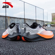 安踏（ANTA）跑步鞋a-shock科技跑鞋2025夏季新款輕便休閑男士運動鞋 黑/巖漿橙 39