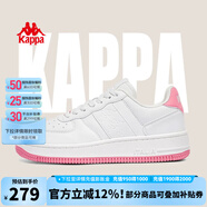 KAPPA男鞋板鞋男2025夏季新款小白鞋子男款情侶跑步鞋百搭休閑運(yùn)動(dòng)鞋 經(jīng)典白/牡丹粉(女款） 38 (235mm)