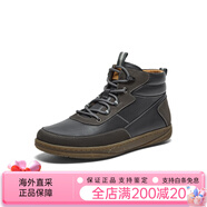 暇步士（Hush Puppies）冬新款日常低調簡(jiǎn)約工裝靴加絨舒適男休閑低靴 深灰 39