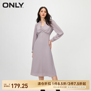 ONLY秋冬氣質(zhì)通勤風(fēng)百搭燈籠袖顯瘦連衣裙女|123407016 E15 鵪鶉QUAIL XS 155/76A