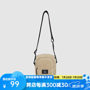 探路者單肩包秋冬休閑日常包戶外搖粒絨挎包運(yùn)動(dòng)包男女通用 淺卡其 均碼