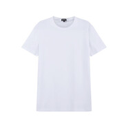 杰尼亞（Zegna）男士簡約純色修身短袖T恤 白色 N2M200090 100 XXXL
