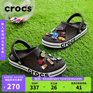 crocs卡駱馳貝雅卡駱班|205089 黑色/白色-066 37/38(230mm) 