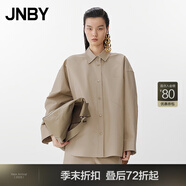 JNBY【商場(chǎng)同款】25春新品夾克外套寬松長(zhǎng)袖5P1613510 251/中卡其 XS