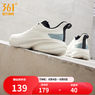 361度男鞋運(yùn)動(dòng)鞋2023年秋季新款男常規(guī)跑鞋 羽毛白/水霧藍(lán) 42