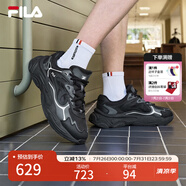 FILA斐樂男鞋男子跑鞋MARS II火星二代復(fù)古運(yùn)動鞋減震男鞋 黑/影黑灰-火星4 F12M522101F 43