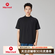 土撥鼠（Marmot）速干短袖 男士戶外運(yùn)動T恤上衣 吸濕速干 抗菌 Mt.RashGuard 黑色 M