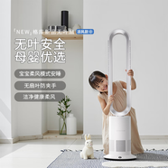 格庫（GRECOOK）Air無葉風扇電風扇落地風扇空氣循環(huán)扇空氣凈化靜音立式家用節(jié)能電扇臺式無扇葉除菌除甲醛 TP-12plus自然涼風大風量升級(白銀色)