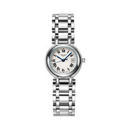 瑞士LLongines手表女士石英表防水心月時(shí)尚系列精鋼專(zhuān)用女款婉表 羅馬白面 30mm