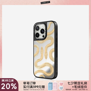 CASETIFY 大王蛇系列 黑色/金色/透明大王蛇  適用于iPhone14/15/16 Plus/Pro/Max蘋(píng)果手機保護殼 金色大王蛇（鏡面黑框Magsafe） iPhone 16 Pro M