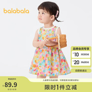 巴拉巴拉女童連衣裙寶寶裙子嬰兒公主裙2025夏裝甜美時尚洋氣209225111002