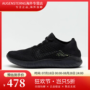 耐克（NIKE）男鞋F(xiàn)REE RN黑白赤足休閑鞋飛線網(wǎng)面灰黑色跑步鞋942838 942838-002 44
