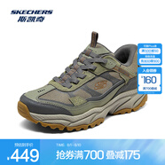 斯凱奇（Skechers）綁帶時尚運動鞋237744 橄欖色/灰色/OLGY 40
